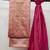 Peach bandhej chanderi salwar