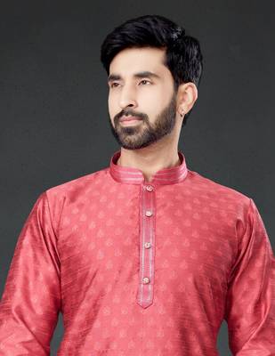 pink embroidered cotton_silk kurta-pajama 2