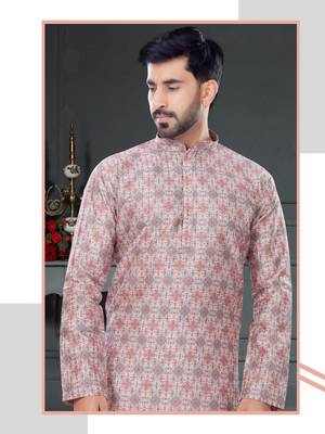 multicolor printed Silk kurta-pajama 2