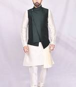 Pattern Stitched Kurta & Jacket