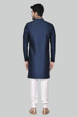 Stylish Stitched sherwani with hand work done in collar 2