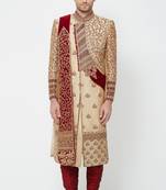 hand work all over solid stitched with dupatta in velvet