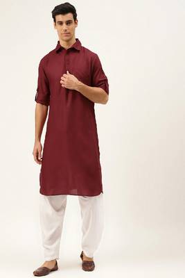 Pattern stitched pathani Kurta 1