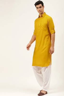 Pattern stitched pathani Kurta 3