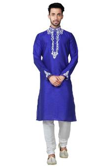 aari work kurta solid stitched