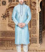 Dori work solid stitched kurta