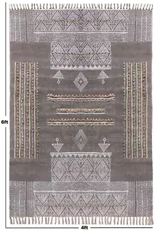 Handmade Cotton Dhurrie Area Rugs Bohomian Kilims Indoor Kitchen Carpet Throw Rug