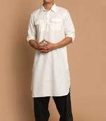 Solid stitched pathani with salwar