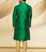 thread work in front and embroidery in front strand