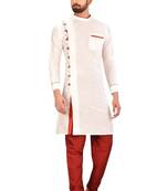 side Button design stitched pattern kurta
