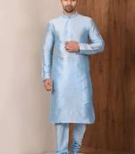 Solid stitched pattern Kurta