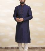 Embroidery & Hand work kurta with piping work