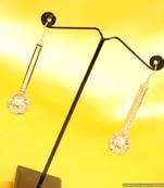 Elegant White Rhodium Fashion Danglers