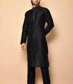 Solid stitched kurta