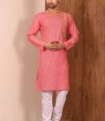 Aari work solid stitched kurta
