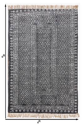 Indian Cotton Rug Kitchen Rug Yoga Garden Rug Dining Room Rug Handmade Rug Area Rug 3
