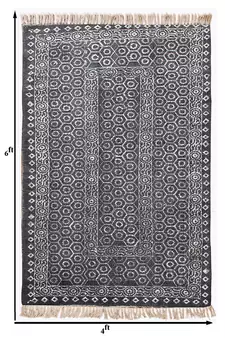 Indian Cotton Rug Kitchen Rug Yoga Garden Rug Dining Room Rug Handmade Rug Area Rug