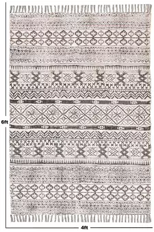 Square Area Rug Runner Area Rug Small Rug Dining Room Rug Kitchen Rug Indian Cotton Rug