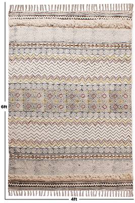 Handmade Cotton Dhurrie Area Rugs Indoor Kitchen Carpet Bohomian Kilims 3