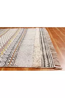 Handmade Cotton Dhurrie Area Rugs Indoor Kitchen Carpet Bohomian Kilims