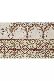 Indoor Kitchen Carpet Hand Block Printed Rug Handmade Cotton Dhurrie