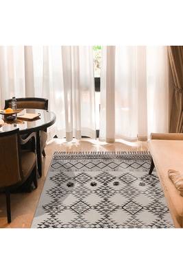 Yoga Garden Rug Geometric Rug Dining Room Rug Kitchen Rug Moroccan Rug 2