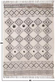 Yoga Garden Rug Geometric Rug Dining Room Rug Kitchen Rug Moroccan Rug
