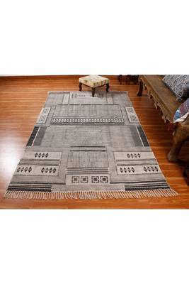 Throw Rug Indoor Kitchen Carpet Hand Block Printed Rug 2