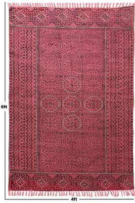 Hand Made Cotton Dhurrie Bohemian Kilims Carpet Indigo Blue Color 3