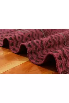 Hand Made Cotton Dhurrie Bohemian Kilims Carpet Indigo Blue Color