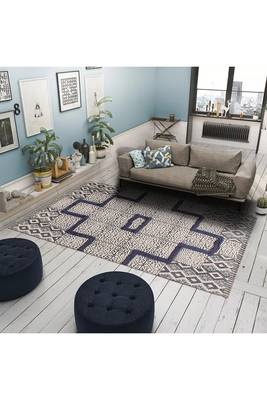 Hand Made Dabu Print Rug Boho Kilim Area Rug Indoor Dining Room Decor Flat Woven 2