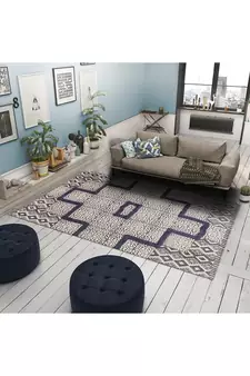 Hand Made Dabu Print Rug Boho Kilim Area Rug Indoor Dining Room Decor Flat Woven