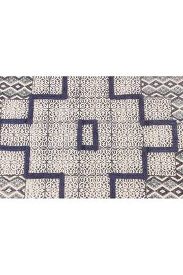 Hand Made Dabu Print Rug Boho Kilim Area Rug Indoor Dining Room Decor Flat Woven 4