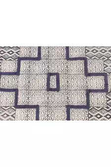 Hand Made Dabu Print Rug Boho Kilim Area Rug Indoor Dining Room Decor Flat Woven