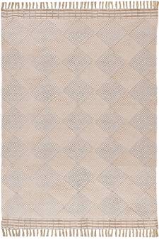 Bedroom Decor Handmade Cotton Rug Hand Block Printed Flat Weave