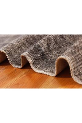 Cotton Dhurrie Hand Block Printed Area Rug Living Room Decor Gray Rug 4