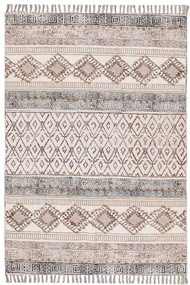Boho Rug Hand Made Cotton Dhurrie Area Rug Flatweave Dhurrie Blue Color Carpet 1