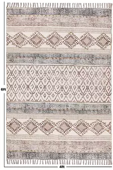 Boho Rug Hand Made Cotton Dhurrie Area Rug Flatweave Dhurrie Blue Color Carpet