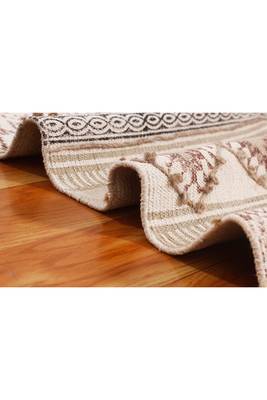 Boho Rug Hand Made Cotton Dhurrie Area Rug Flatweave Dhurrie Blue Color Carpet 4