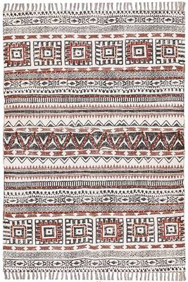 Handmade Gray Cotton Dhurrie Area Rug Boho Kilim Home Decorative Carpet 1