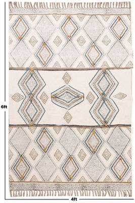 Cotton Dhurrie Hand Made Area Rug Garden Outdoor Beach Yoga Carpet 3