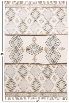Cotton Dhurrie Hand Made Area Rug Garden Outdoor Beach Yoga Carpet