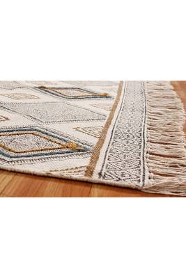 Cotton Dhurrie Hand Made Area Rug Garden Outdoor Beach Yoga Carpet 5