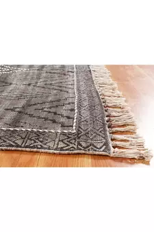 Living Room Area Rug Hand Made Cotton Dhurrie Boho Kilims Throw Rug Flat Woven