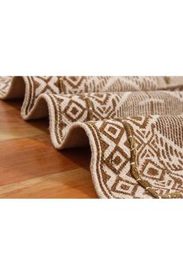 Bohemian Rug Hand Block Printed Cotton Dhurrie Area Rug Pink Color Carpet Flat Woven 5