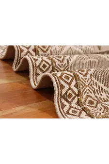 Bohemian Rug Hand Block Printed Cotton Dhurrie Area Rug Pink Color Carpet Flat Woven