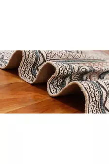 Hand Block Printed Cotton Dhurrie Area Rug Boho Kilim Lounge Decorative Carpet