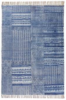 Handmade Cotton Dhurrie Area Rugs Bohomian Kilims  Flatwoven Rug