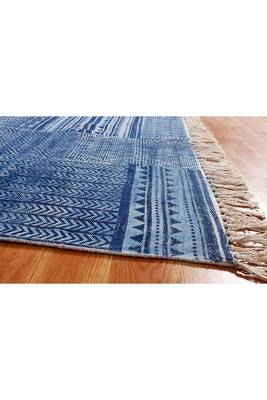 Handmade Cotton Dhurrie Area Rugs Bohomian Kilims  Flatwoven Rug 4