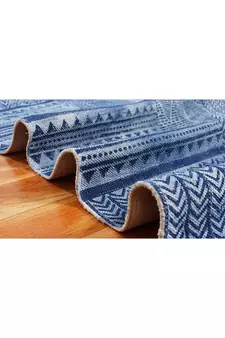 Handmade Cotton Dhurrie Area Rugs Bohomian Kilims  Flatwoven Rug
